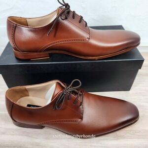New In‎ Box Frederico Leone Tuxedo Shoes "Hudson" Tan Men's 11.5 ~ Pair #1 Of 3